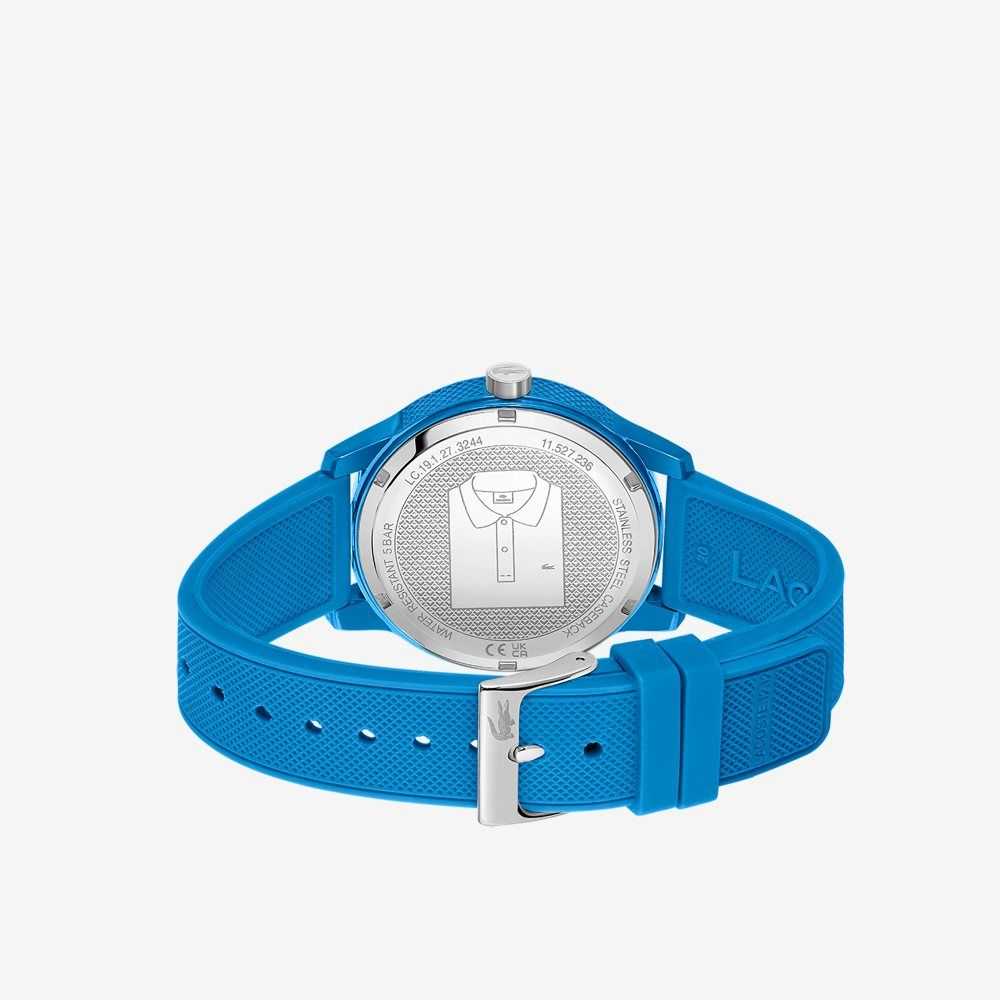 Lacoste L.12.12 3 Hands Blue Silikon Siyah | XW8359427