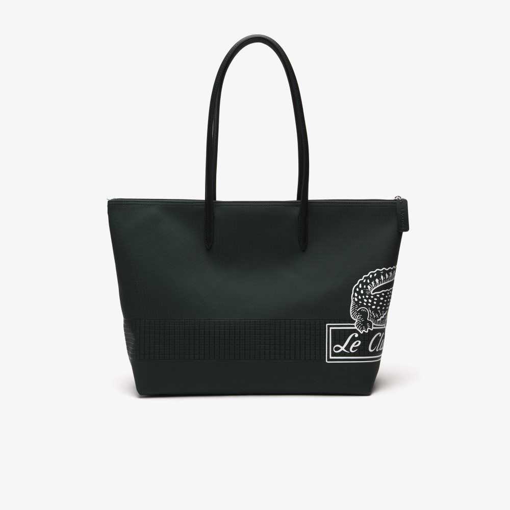 Lacoste L.12.12 Large Contrast Print Tote Renkli | FP5134620