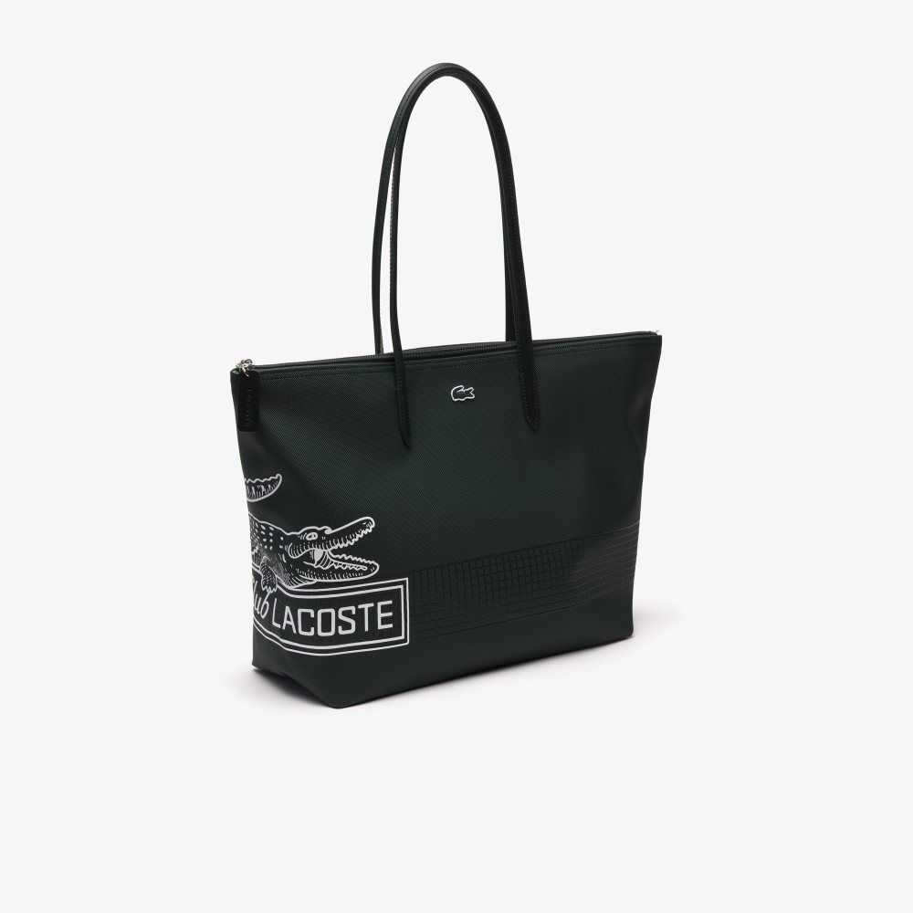 Lacoste L.12.12 Large Contrast Print Tote Renkli | FP5134620