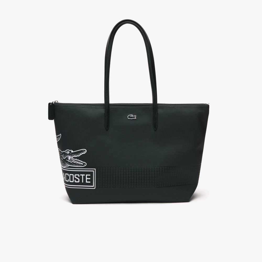 Lacoste L.12.12 Large Contrast Print Tote Renkli | FP5134620