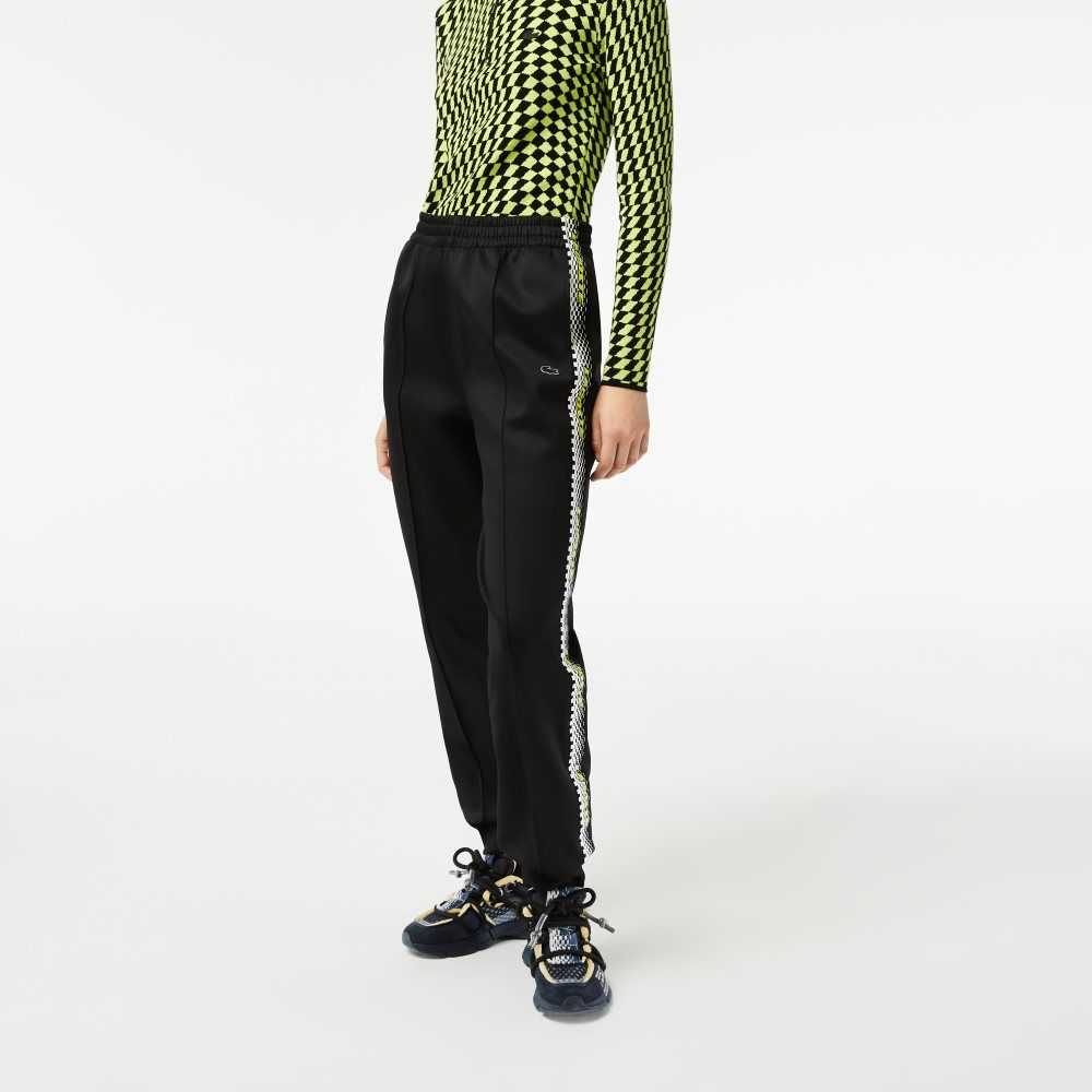 Lacoste Logo Stripe Parça Pants Siyah | JM0427598