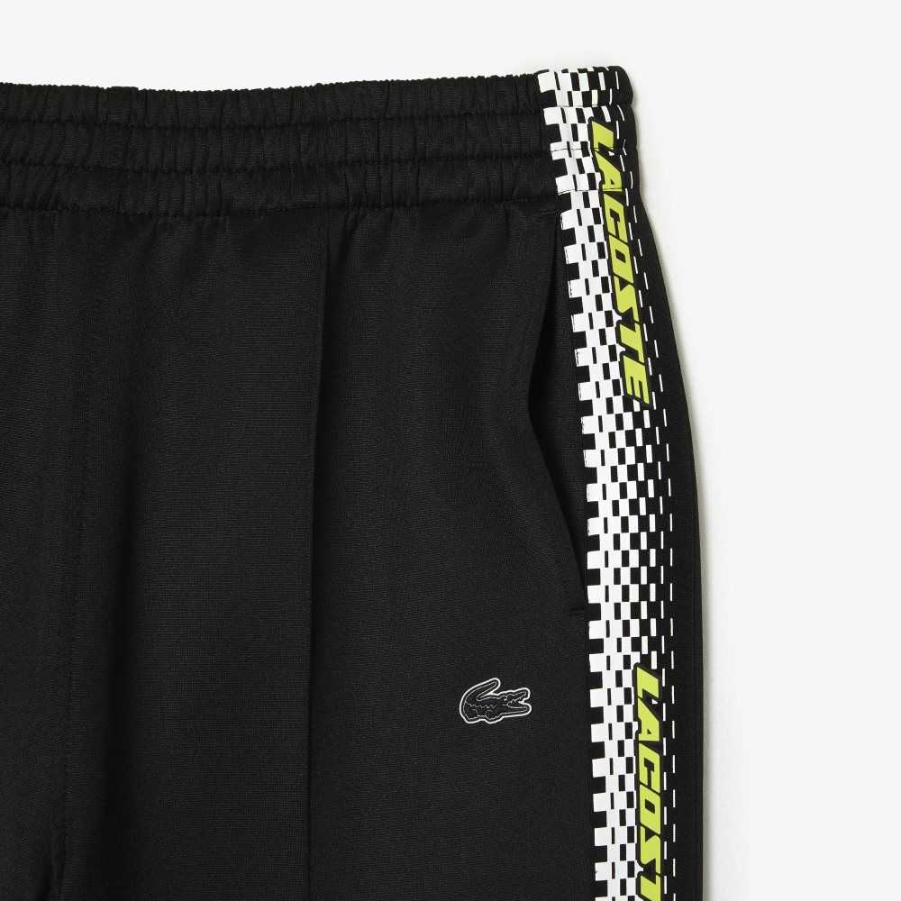 Lacoste Logo Stripe Parça Pants Siyah | JM0427598