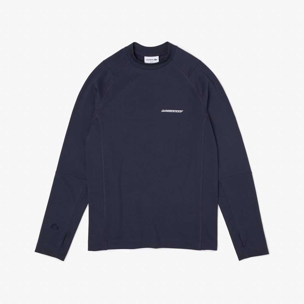 Lacoste Long Sleeve Organic Pamuklu Slim Fit Mavi | AI8160457