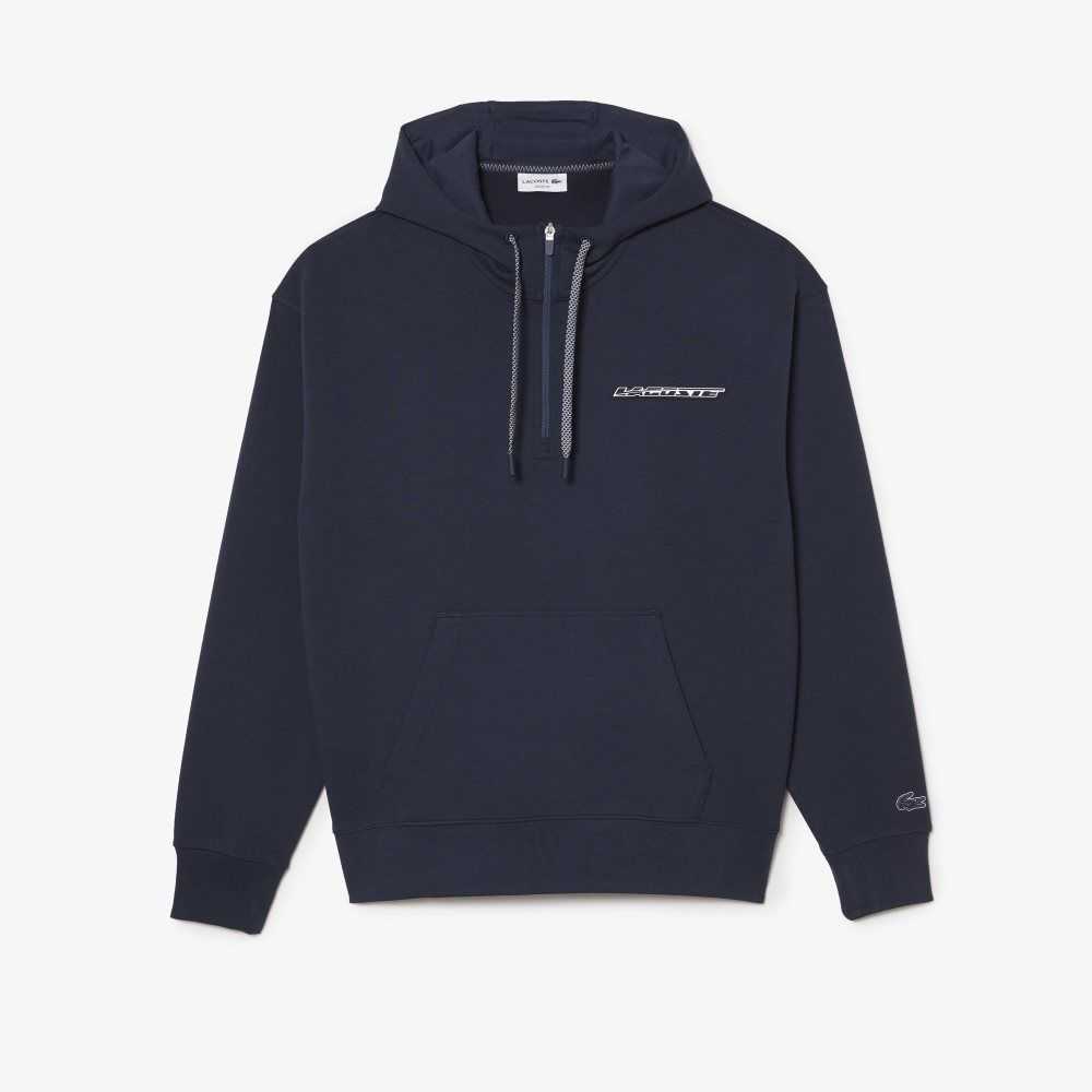 Lacoste Loose Fit Hoodie Mavi | YC2374159