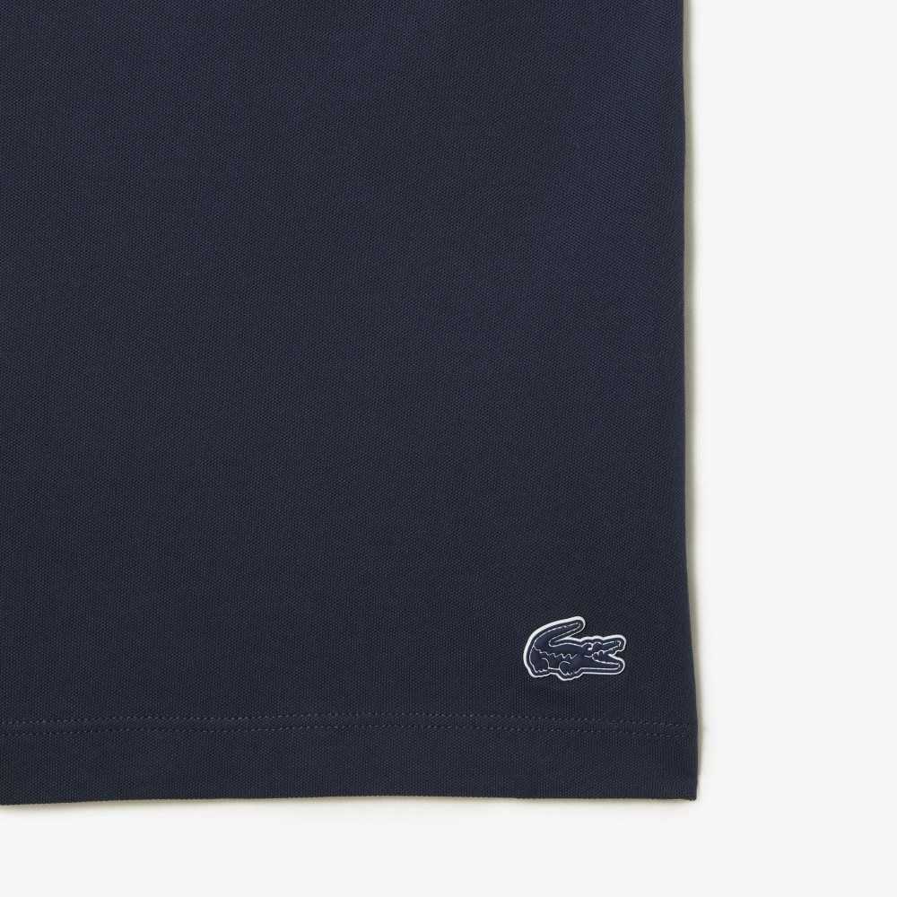 Lacoste Loose Fit Organic Pamuklu Pique Mavi | IQ9568014