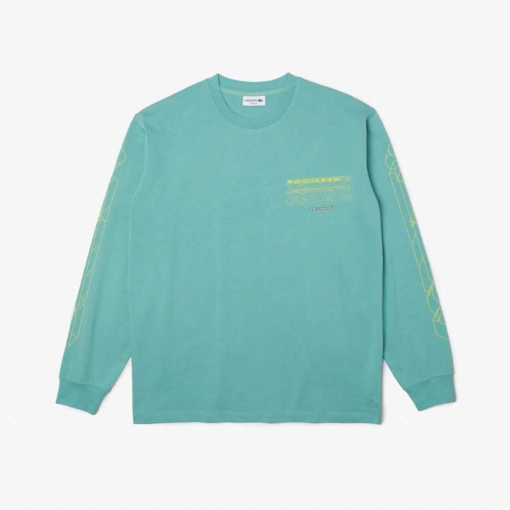 Lacoste Loose Fit Pamuklu Jersey Long Sleeve Nane | GO3064752