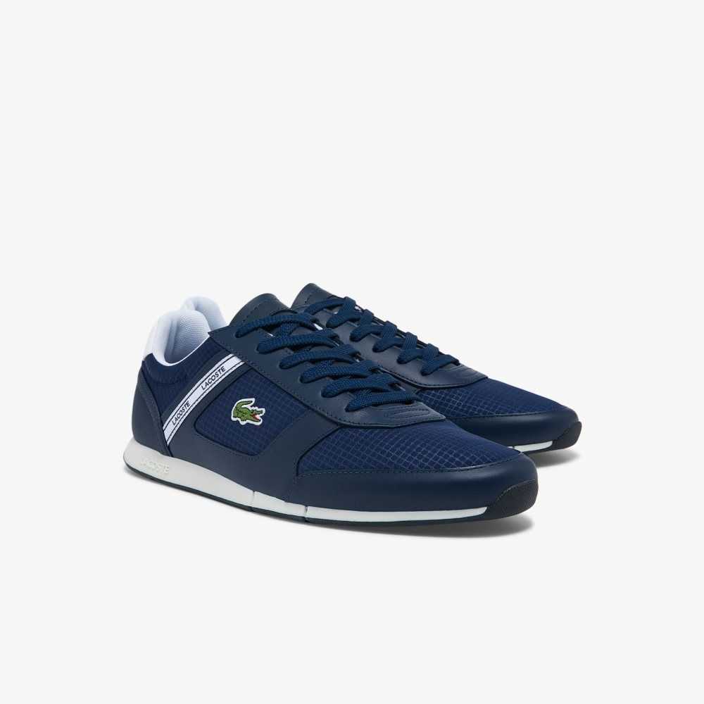 Lacoste Menerva Spor Deri Mavi Beyaz | RH5678201