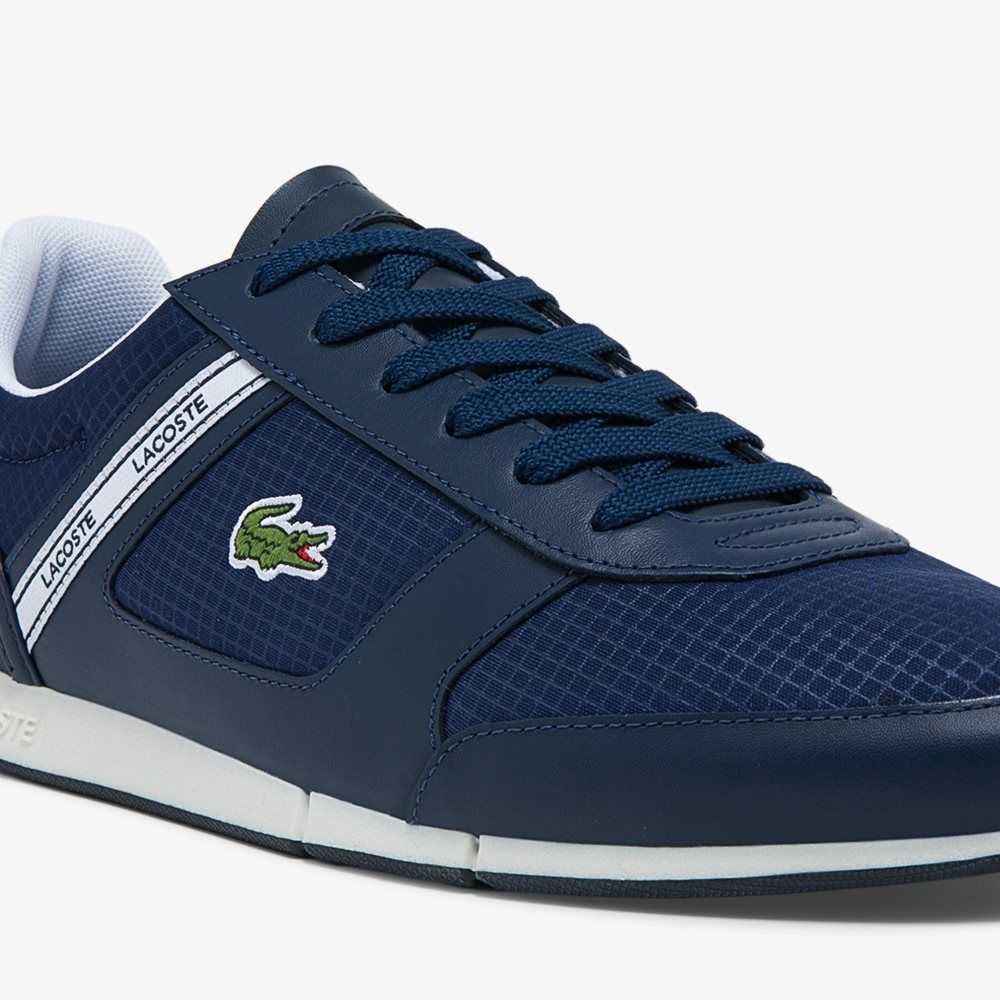 Lacoste Menerva Spor Deri Mavi Beyaz | RH5678201