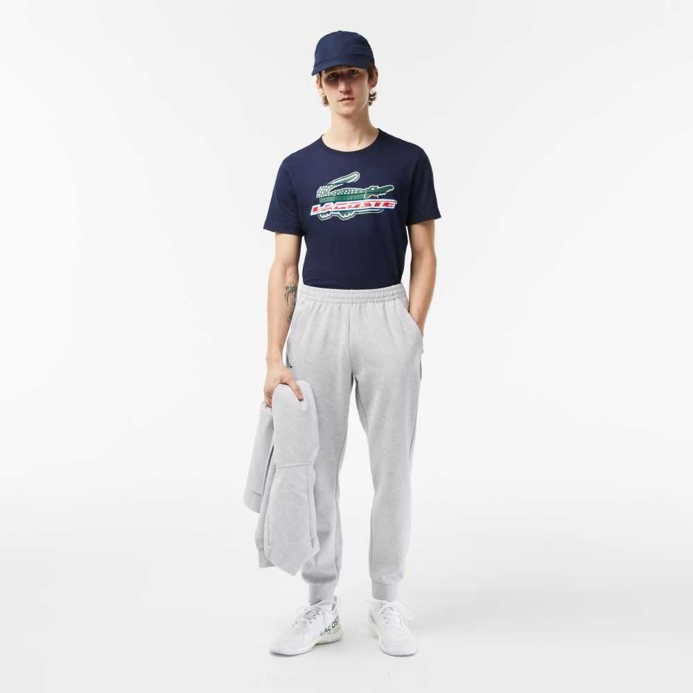 Lacoste Mesh Panels Trackpants Gri Açık Gri | DR6570234