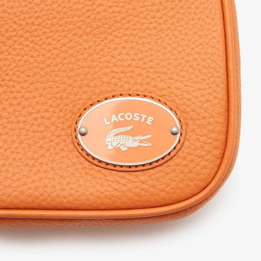 Lacoste Metal Plate Grained Deri Shoulder Renkli | CX9345827