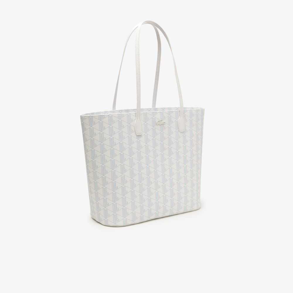 Lacoste Monogram Print Tote Renkli | TN5917630