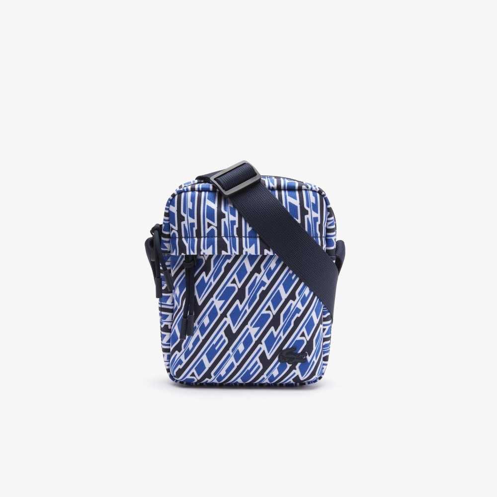 Lacoste Neocroc Logo Print Vertical Messenger Renkli | PZ0172934