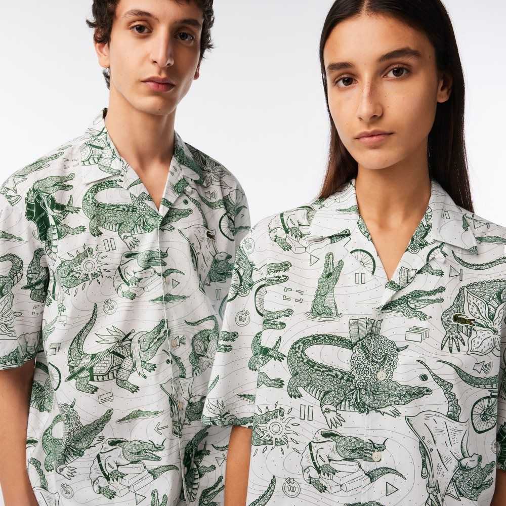 Lacoste Netflix Kısa Sleeve Printed Shirt Renkli | QM5462071