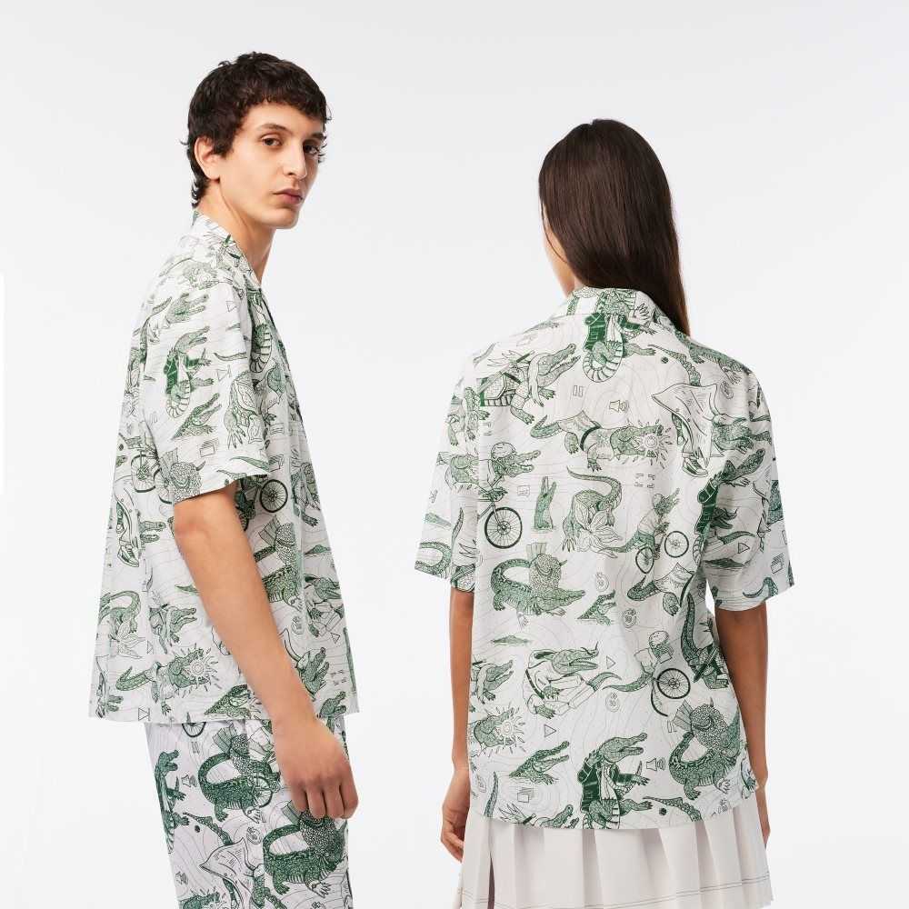 Lacoste Netflix Kısa Sleeve Printed Shirt Renkli | QM5462071