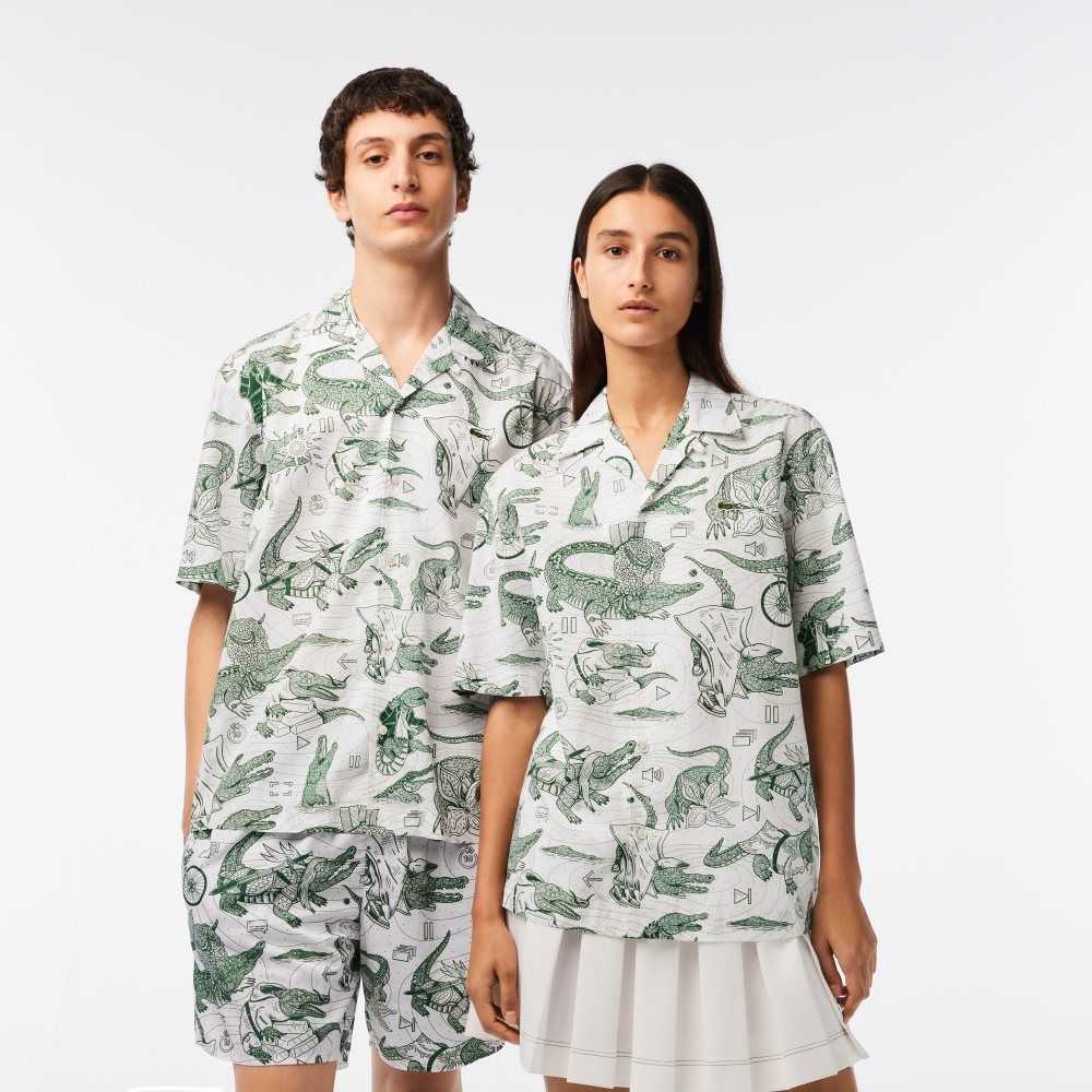 Lacoste Netflix Kısa Sleeve Printed Shirt Renkli | QM5462071