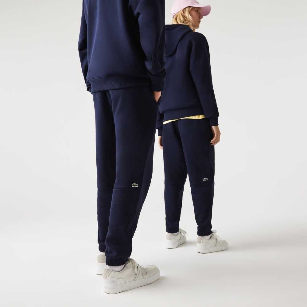 Lacoste Organic Pamuklu Fleece Trackpants Lacivert Mavi | KX5614279