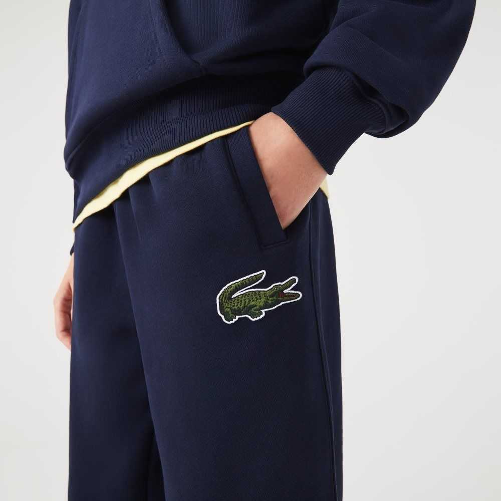 Lacoste Organic Pamuklu Fleece Trackpants Lacivert Mavi | KX5614279