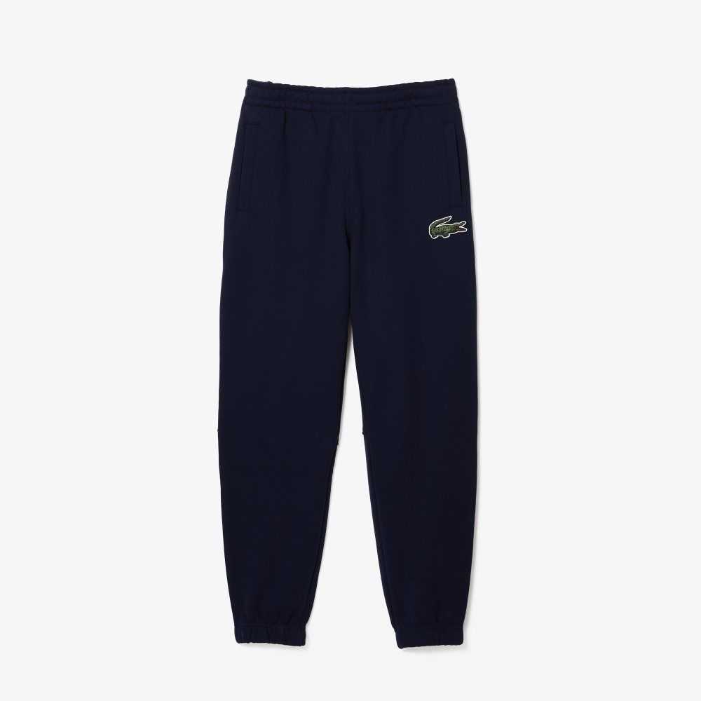 Lacoste Organic Pamuklu Fleece Trackpants Lacivert Mavi | KX5614279