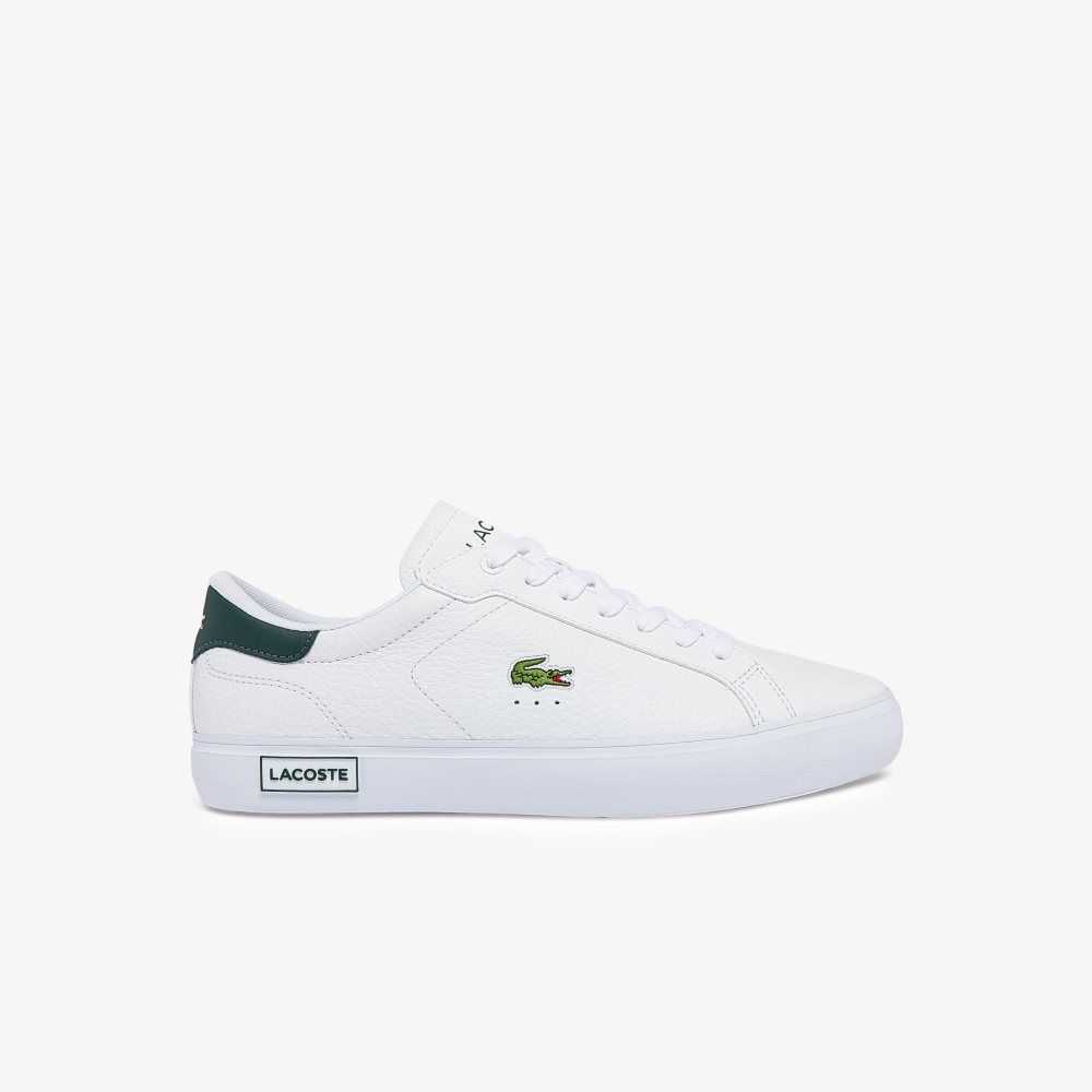 Lacoste Powercourt Deri Beyaz Koyu Yeşil | PZ5631847