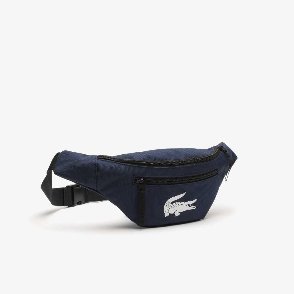 Lacoste Recycled Fiber Belt Lacivert | UH0619754