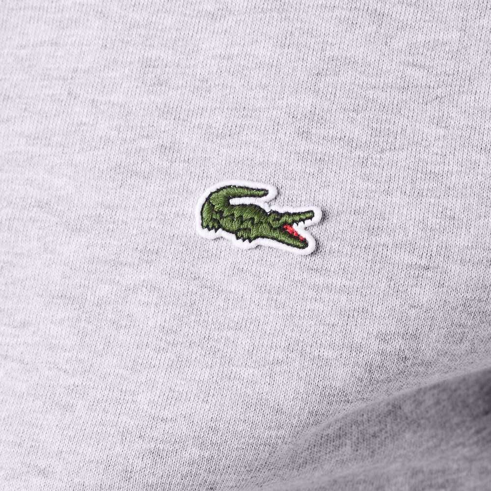 Lacoste Regular Fit Brushed Fleece Zippered Gri | MW2871954