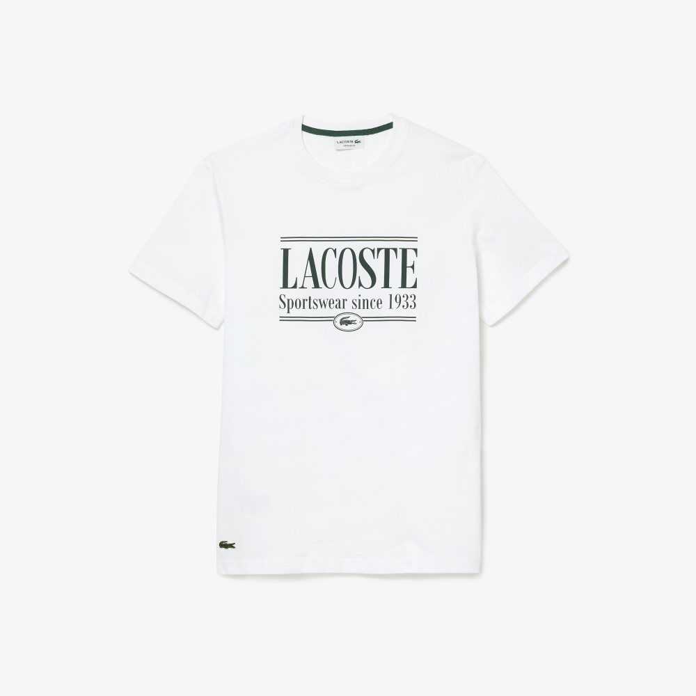 Lacoste Regular Fit Jersey Beyaz | AE1789650