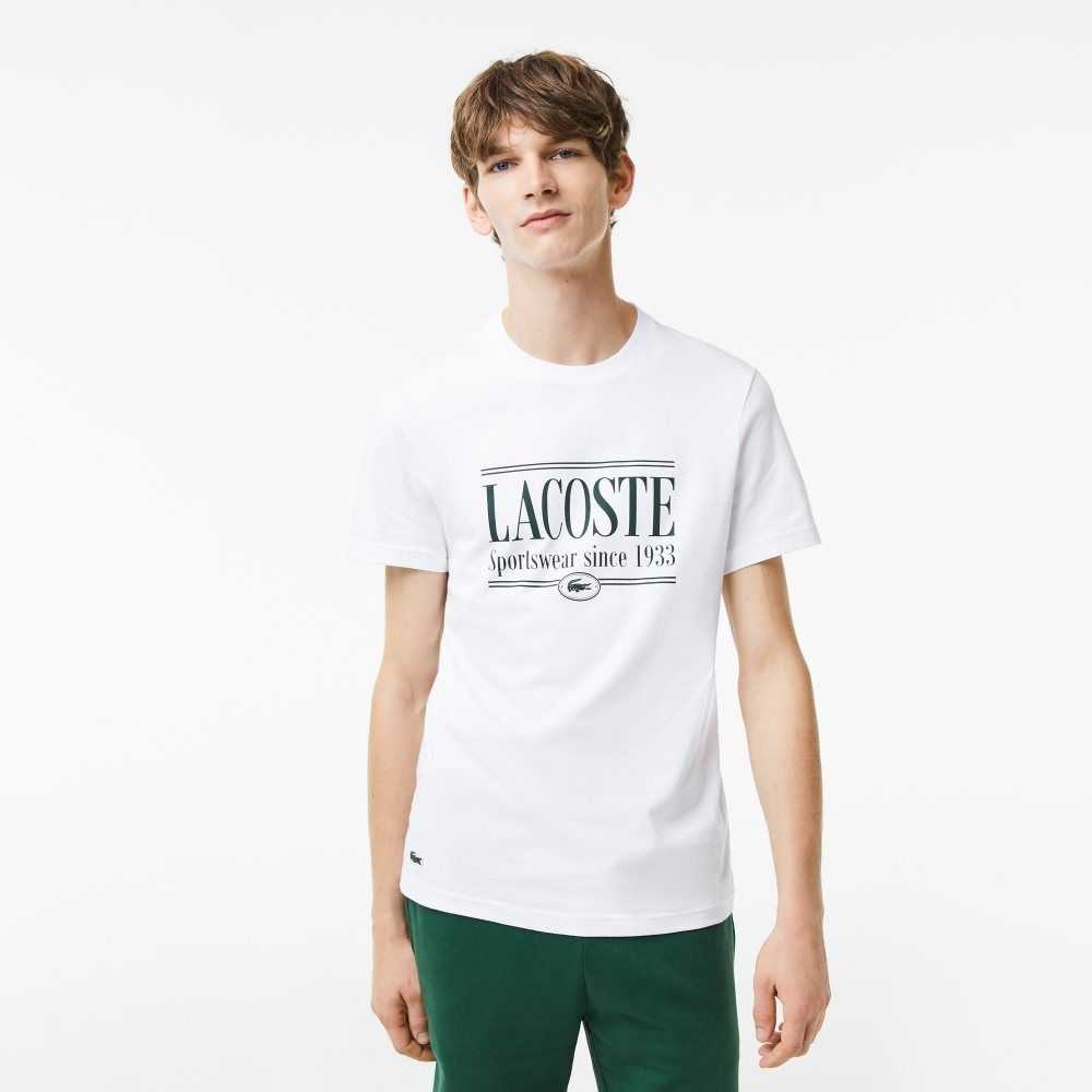 Lacoste Regular Fit Jersey Beyaz | AE1789650