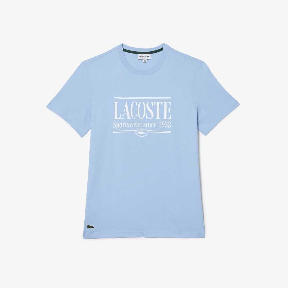 Lacoste Regular Fit Jersey Mavi | EZ1725384