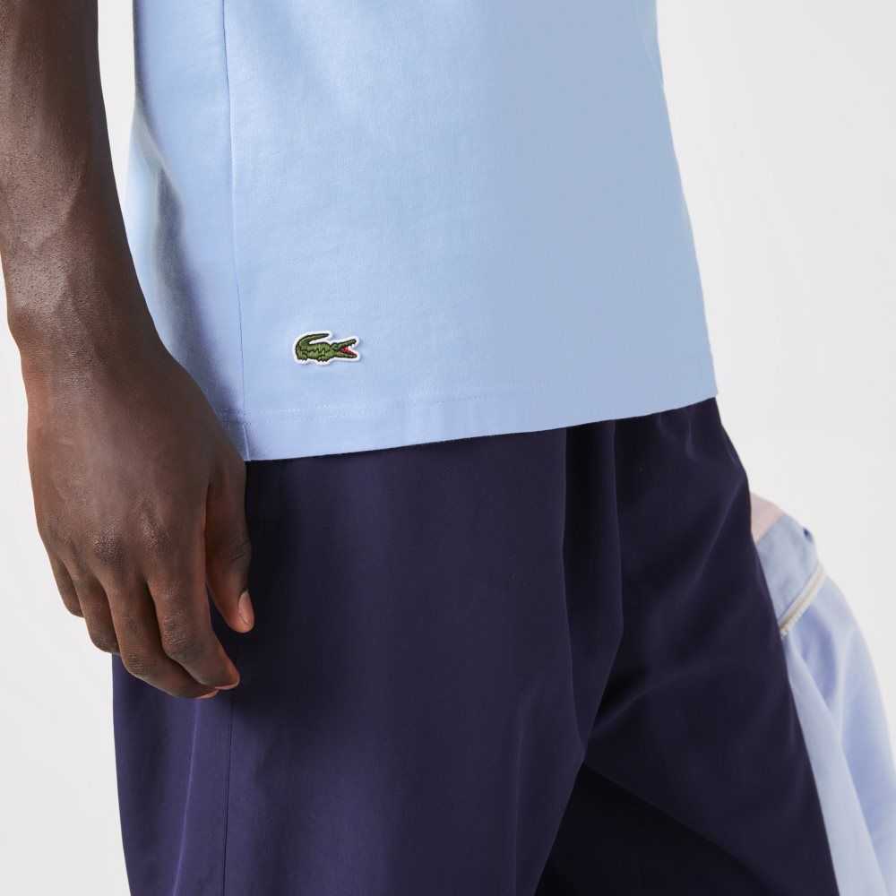 Lacoste Regular Fit Jersey Mavi | EZ1725384