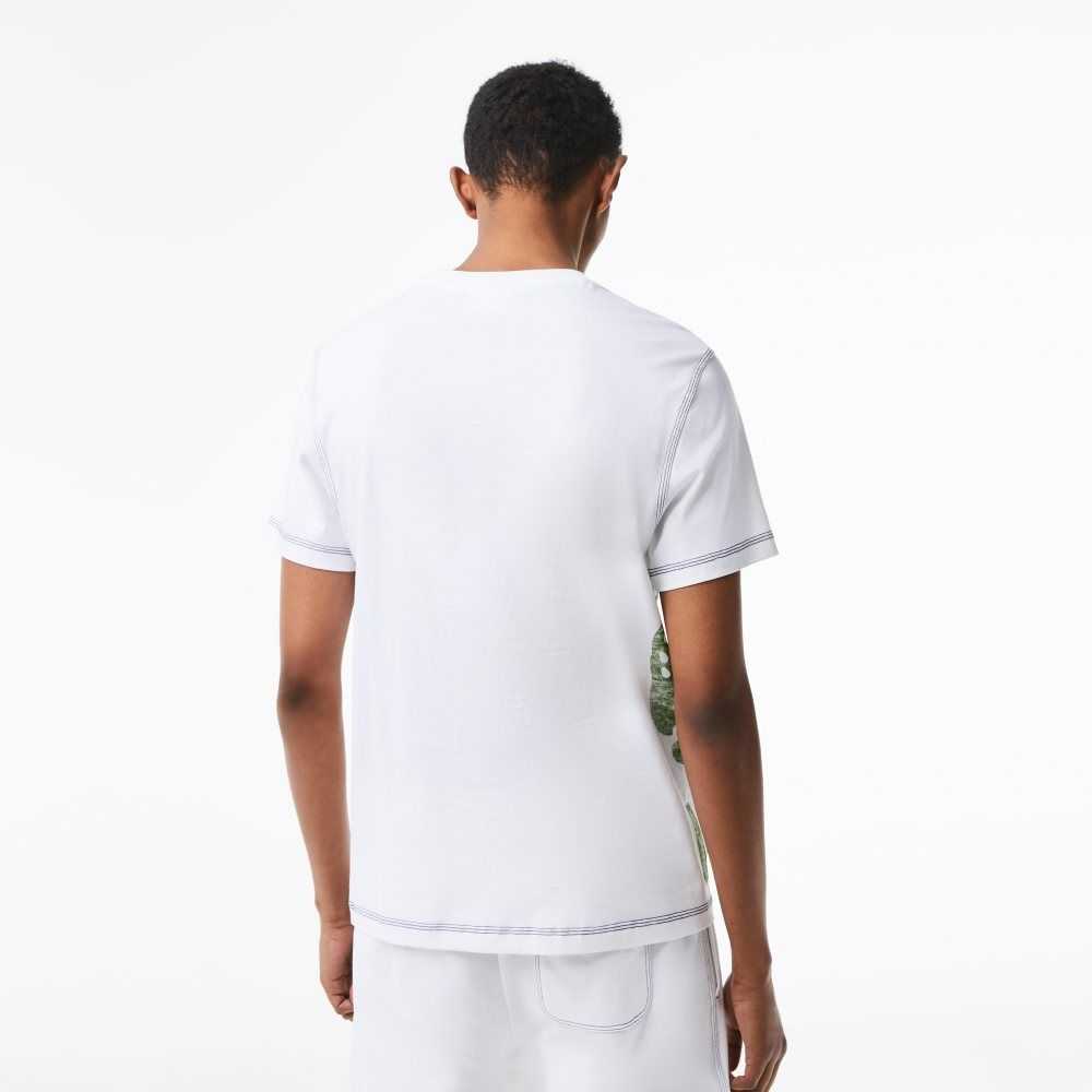 Lacoste Regular Fit Organic Pamuklu Jersey Beyaz | AG8902671