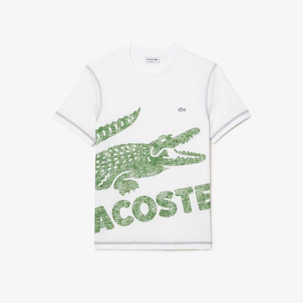 Lacoste Regular Fit Organic Pamuklu Jersey Beyaz | AG8902671