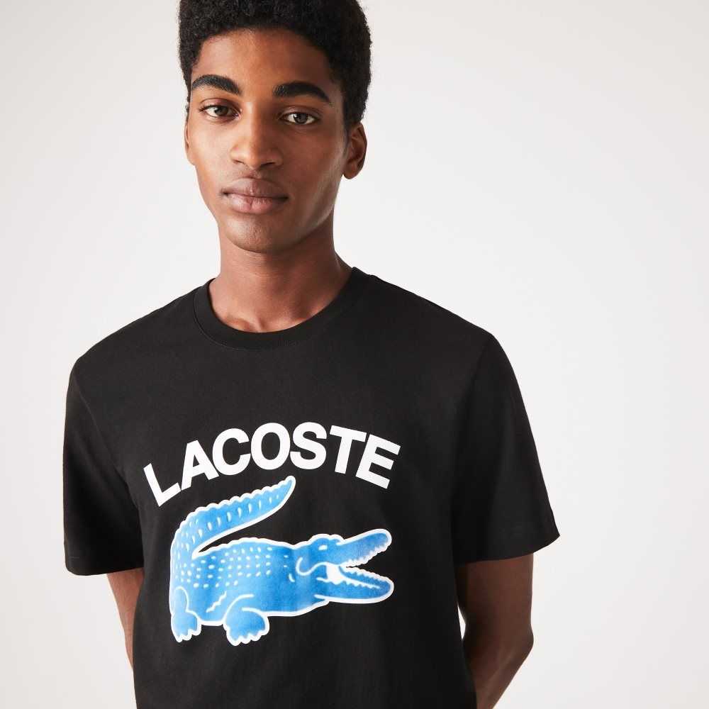 Lacoste Regular Fit XL Crocodile Print Siyah | MJ0714839