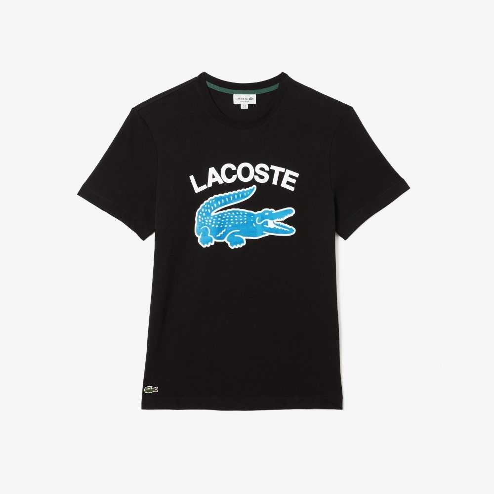 Lacoste Regular Fit XL Crocodile Print Siyah | MJ0714839