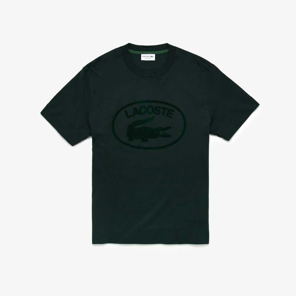 Lacoste Relaxed Fit Branded Pamuklu Yeşil | OX2908645