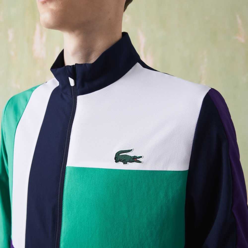 Lacoste SPORT Crocodile Print Tenis Tracksuit Lacivert Mavi Yeşil Mor Beyaz | IN5826790