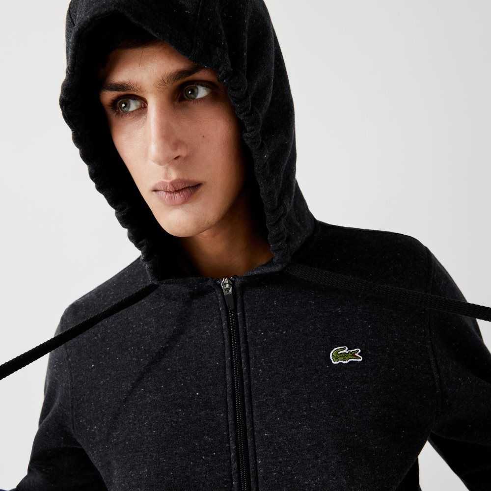 Lacoste SPORT Hafif Bi-material Hoodie Gri | WS4105267