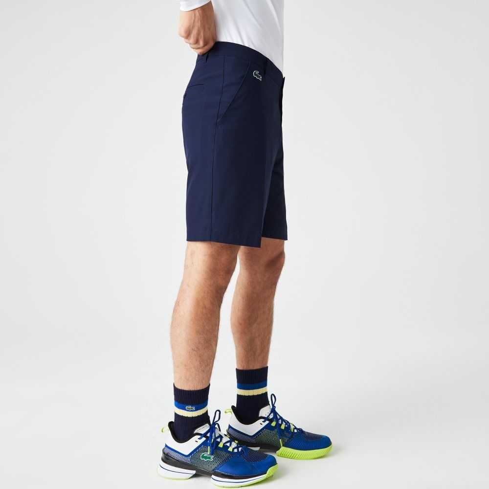 Lacoste SPORT Hafif Stretch Golf Shorts Lacivert Mavi | SJ4136952