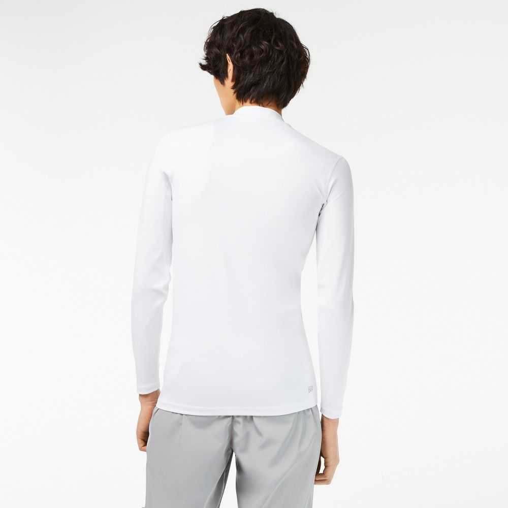 Lacoste SPORT Long Sleeve Tight Fit Beyaz | SC9283657