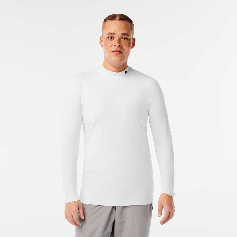 Lacoste SPORT Long Sleeve Tight Fit Beyaz | SC9283657