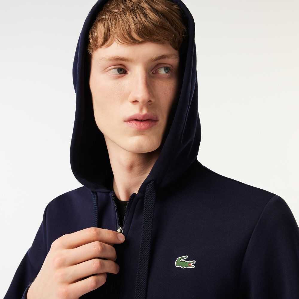 Lacoste SPORT Mesh Panels Hoodie Lacivert Mavi | NF1604985