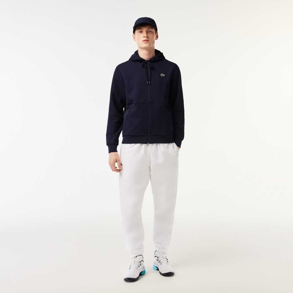 Lacoste SPORT Mesh Panels Hoodie Lacivert Mavi | NF1604985