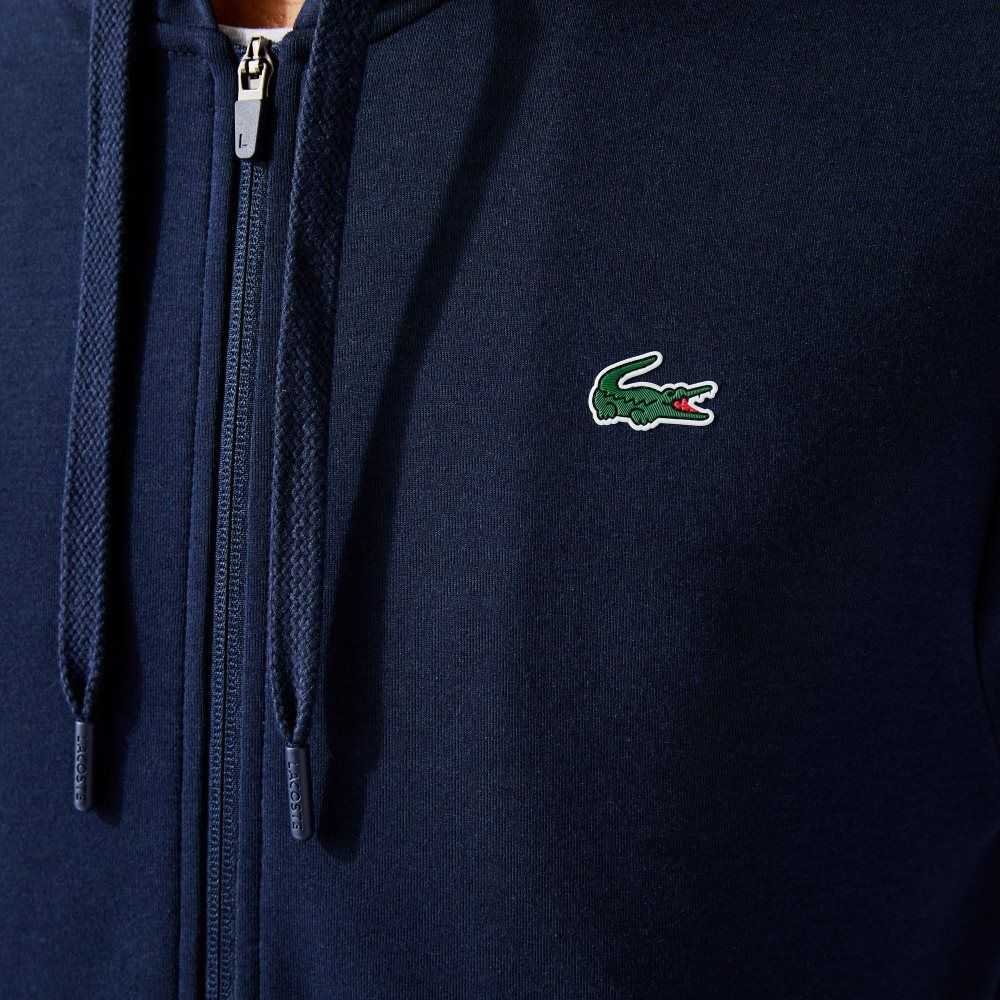 Lacoste SPORT Mesh Panels Hoodie Lacivert Mavi | NF1604985