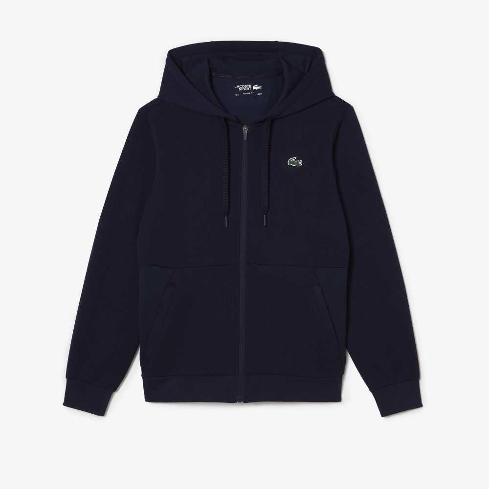 Lacoste SPORT Mesh Panels Hoodie Lacivert Mavi | NF1604985