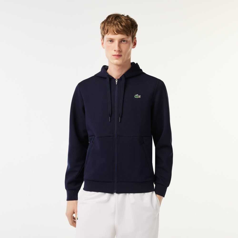 Lacoste SPORT Mesh Panels Hoodie Lacivert Mavi | NF1604985