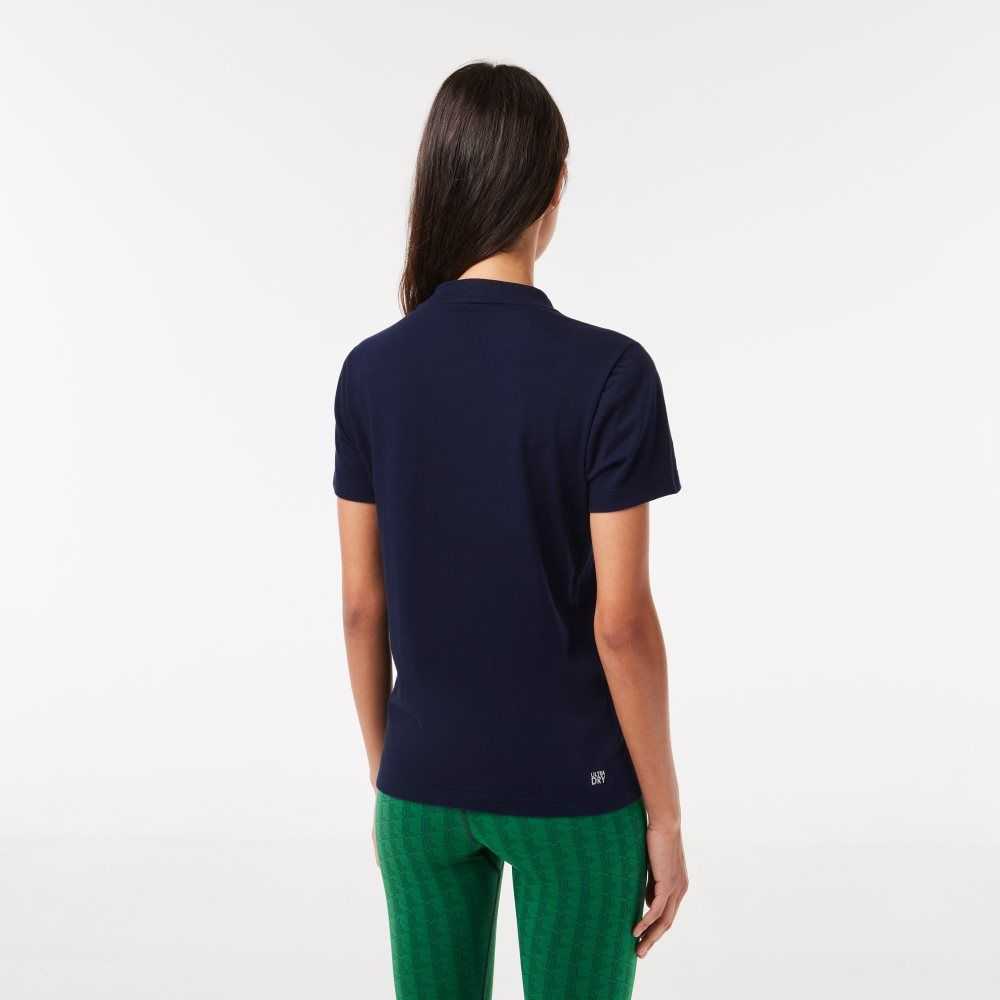 Lacoste SPORT Organic Pamuklu Jersey T-Shirt Lacivert Mavi | CS8723495