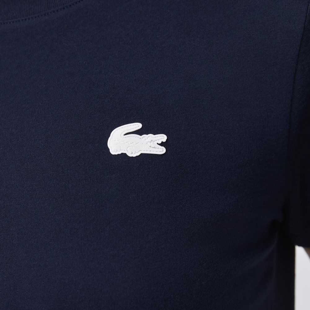 Lacoste SPORT Organic Pamuklu Jersey T-Shirt Lacivert Mavi | CS8723495