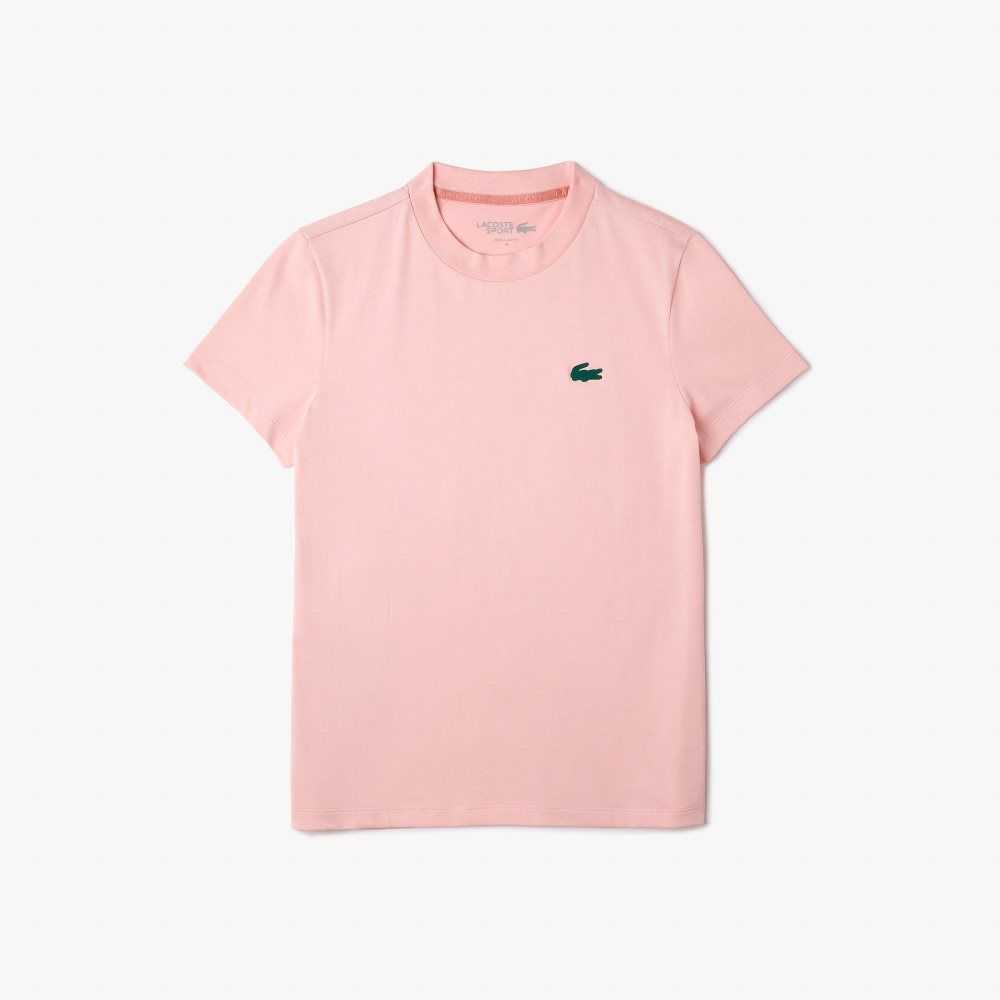 Lacoste SPORT Organic Pamuklu Jersey T-Shirt Pembe | GR0149625