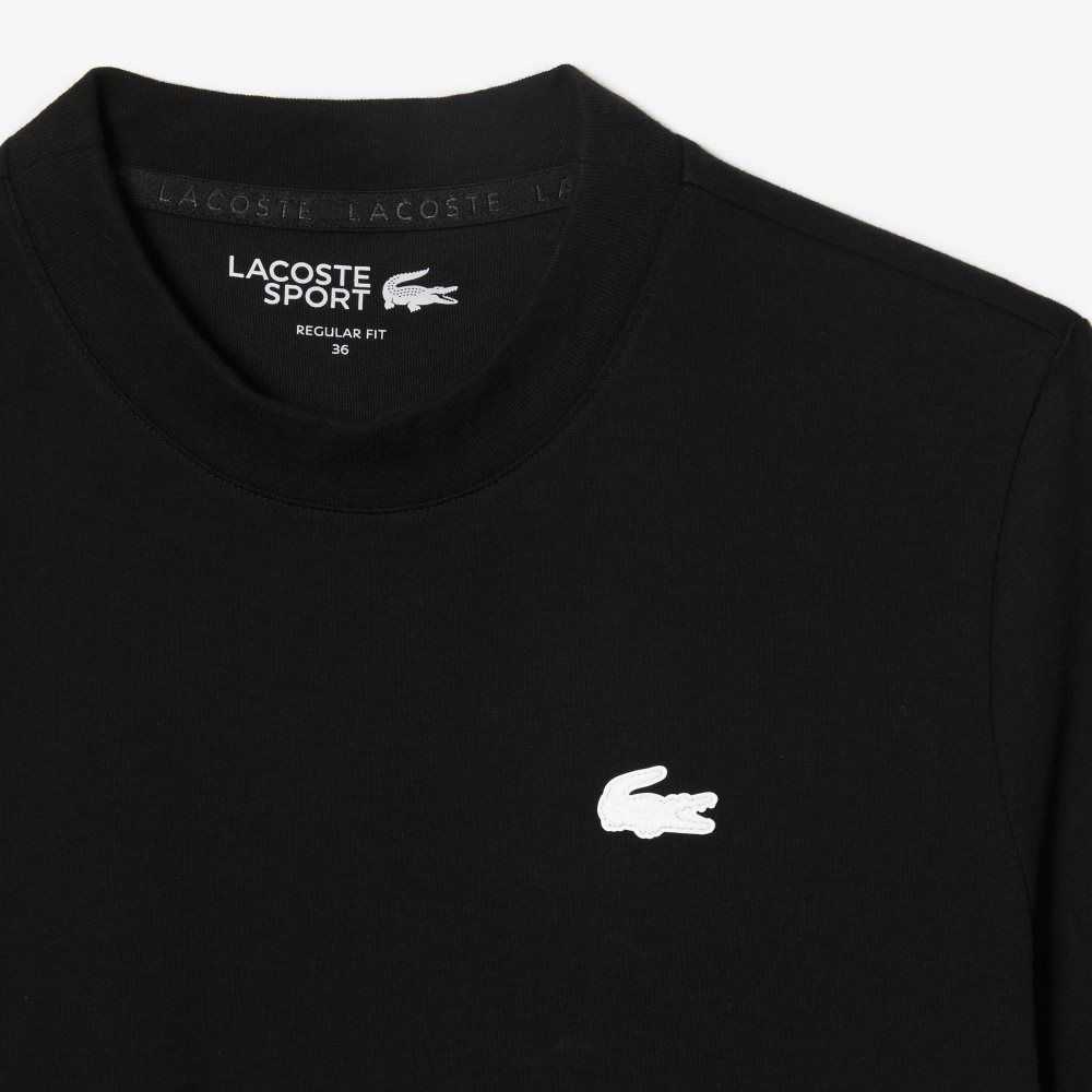 Lacoste SPORT Organic Pamuklu Jersey T-Shirt Siyah | SJ6758032