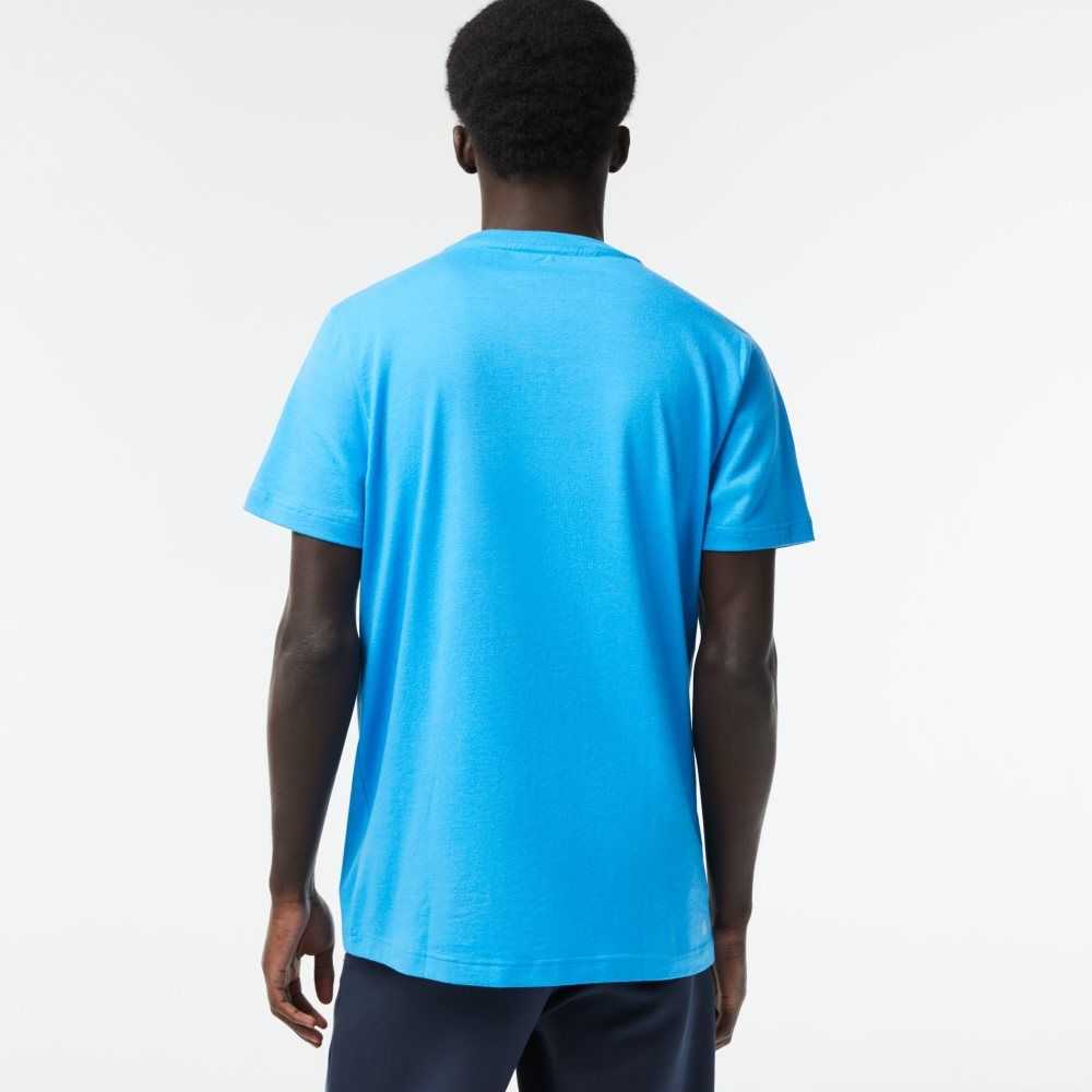 Lacoste SPORT Regular Fit Organic Pamuklu Mavi | LX3905284