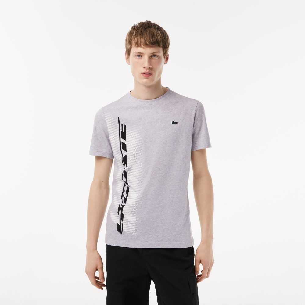 Lacoste SPORT Regular Fit with Contrast Branding Gri | KL7946028